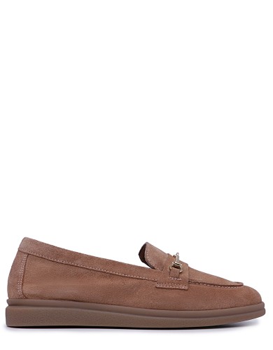 Замшевые демисезонные лоферы