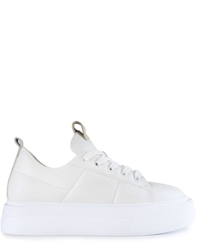 Белые кожаные демисезонные  кеды