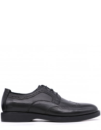 Чорні  шкіряні демісезонні  туфлі