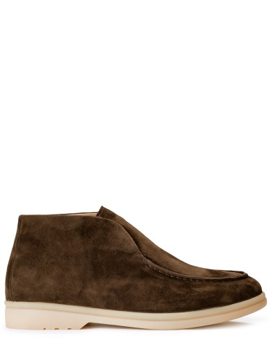 Коричневі  замшеві  демісезонні  лофери