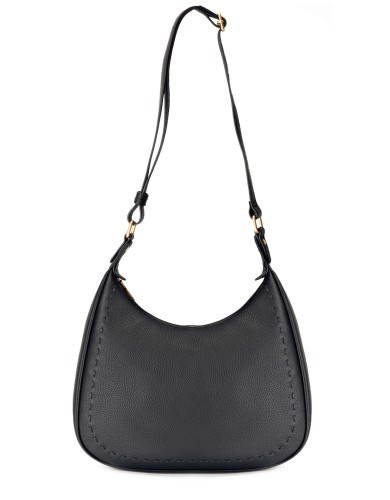 Черная кожаная большая женская сумка