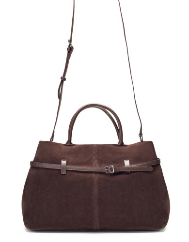 Коричневая  большая женская сумка