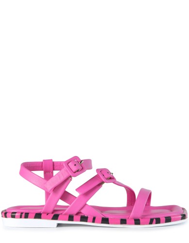 Розовые кожаные сандалии