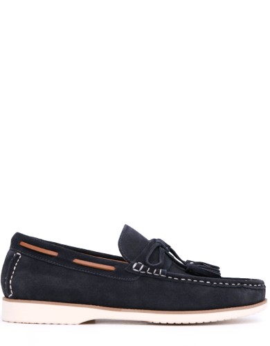 Сині  демісезонні мокасини