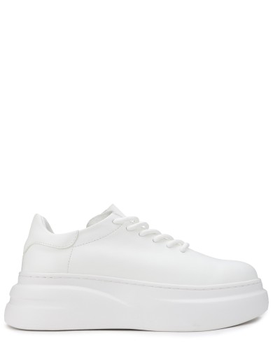 Белые кожаные демисезонные  кеды