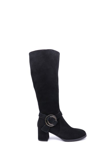 Черные  демисезонные сапоги