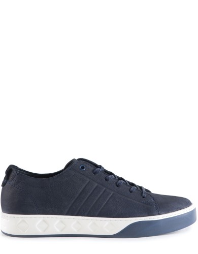 Синие нубуковые демисезонные кеды