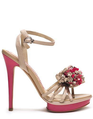 [цвет не заполнено] кожаные летние босоножки 